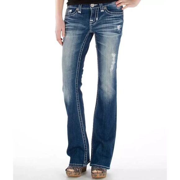 Big Star Vintage Liv Boot Womens 9 Year Mark Low Rise Y2K Jeans 25 - Picture 1 of 9